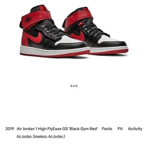 2019 Air Jordan 1 High Flyease - Size 6.5Y - Womens 8